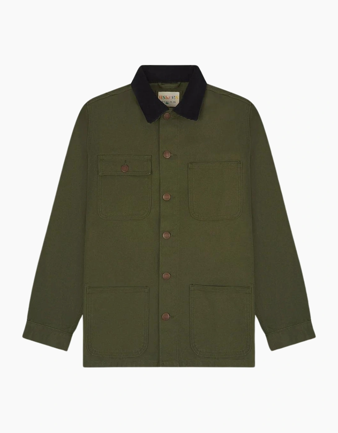 Men's Uskees Coriander #3025 Canvas Chore Jacket - Green - Size: 38/Regular