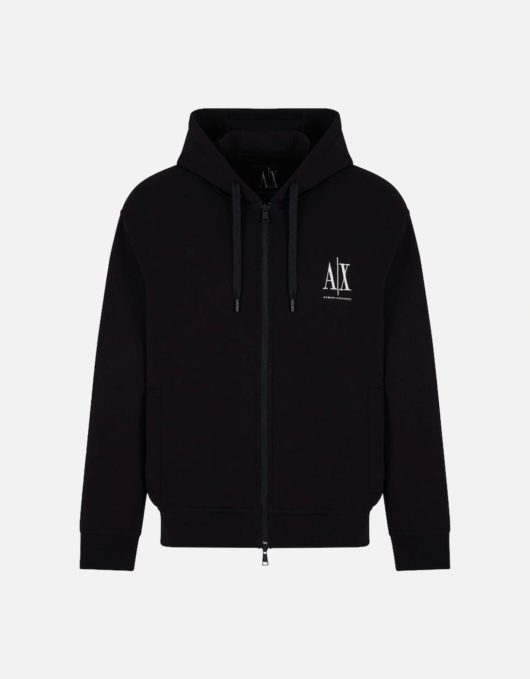 Exchange Felpa Zip Up Hoodie XM000371 AF10818 - Black, 3 of 2