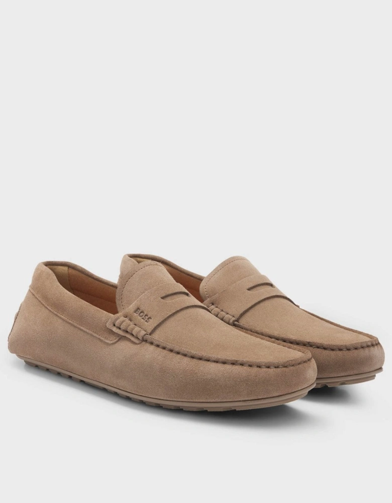 BOSS Orange Noel Mens Suede Driving Moccasins