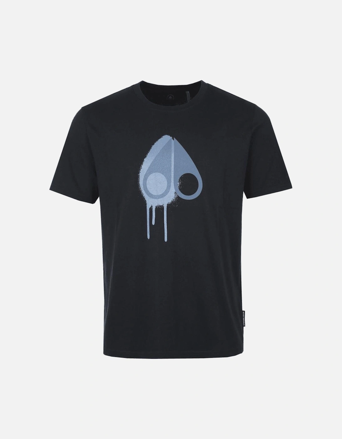 Moose Knuckles Men's Augustine Logo Navy Blue T-Shirt - Size: 38