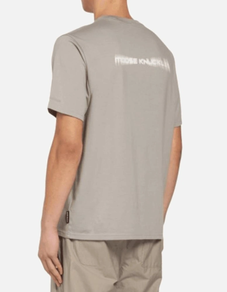 Maurice Spray Logo Regular Fit Dusk Beige T-Shirt