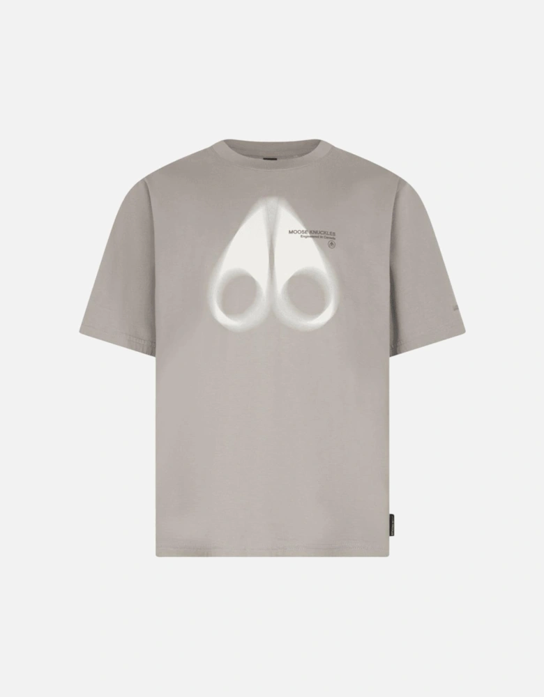 Maurice Spray Logo Regular Fit Dusk Beige T-Shirt