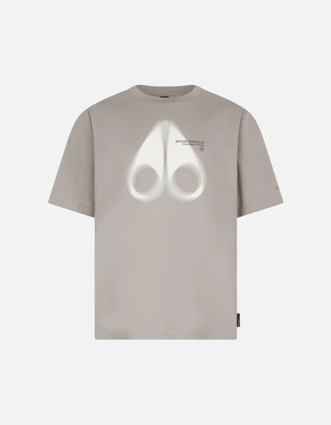 Maurice Spray Logo Regular Fit Dusk Beige T-Shirt, 4 of 3