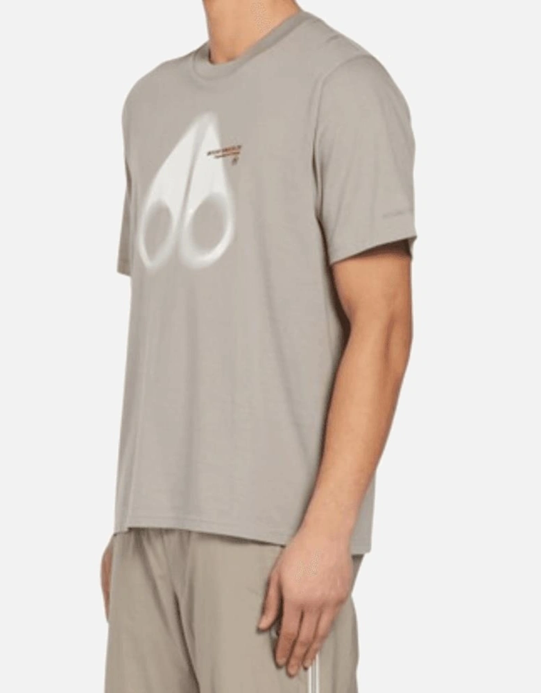 Maurice Spray Logo Regular Fit Dusk Beige T-Shirt