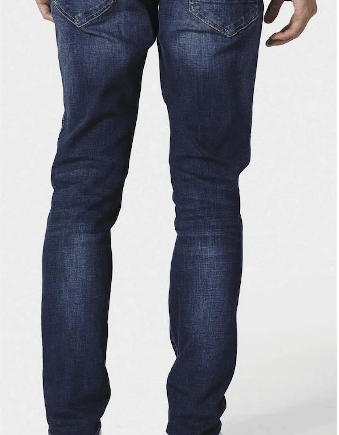 TODD 1020 Slim Fit Dark Blue Jeans