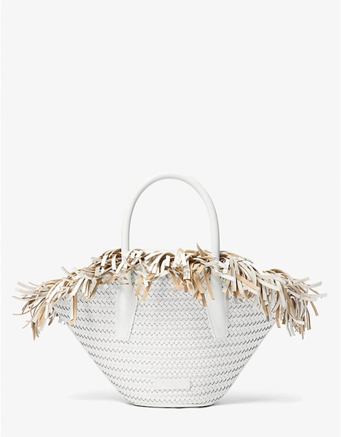 Sardinia Mini Woven Leather Basket Tote Bag, 4 of 3