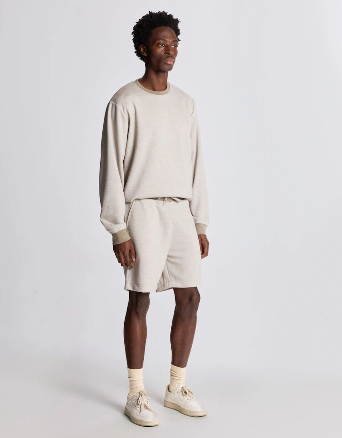 Lyle And Scott Men's Two Tone Sweat Shorts - Brown - Size: 39/38/32