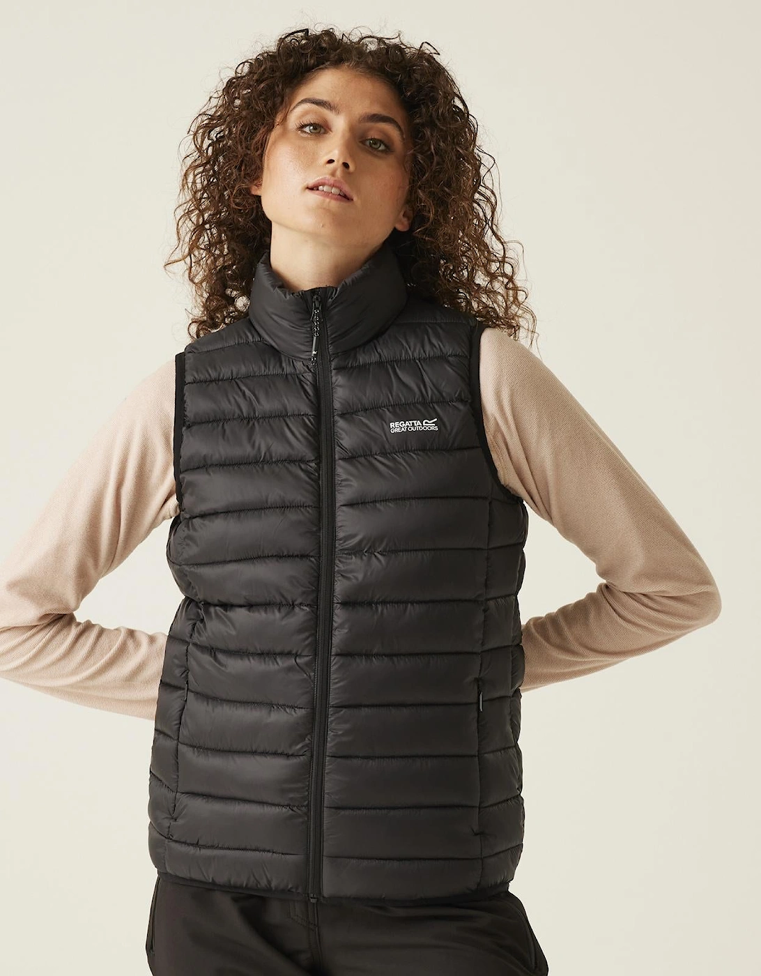 Womens Marizion Baffled Padded Gilet, 2 of 1