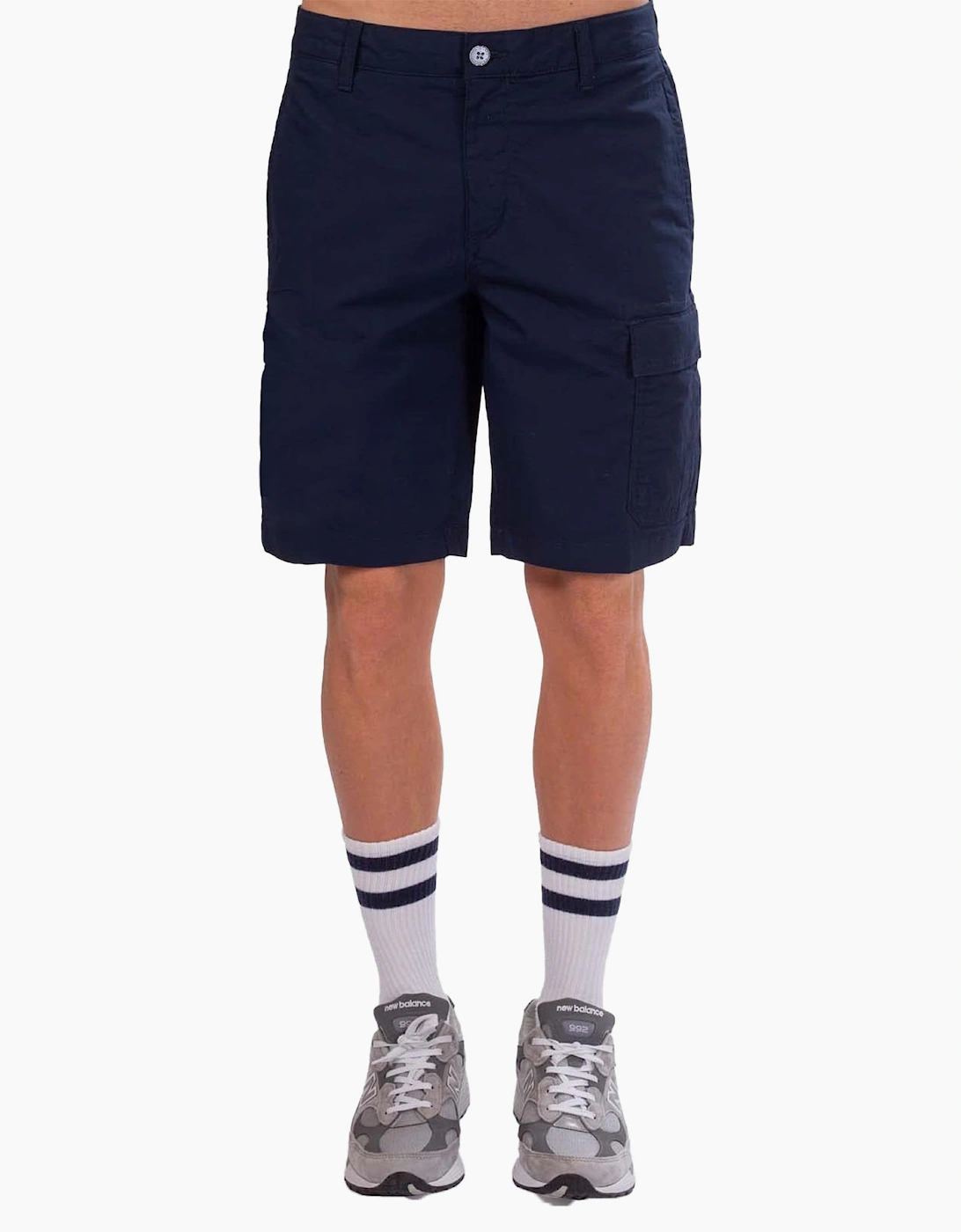 Men's TIMBERLAND Mens Cargo Shorts Summer Casual Quick Dry Waistband Beach Shorts - Navy - Size: 34/32
