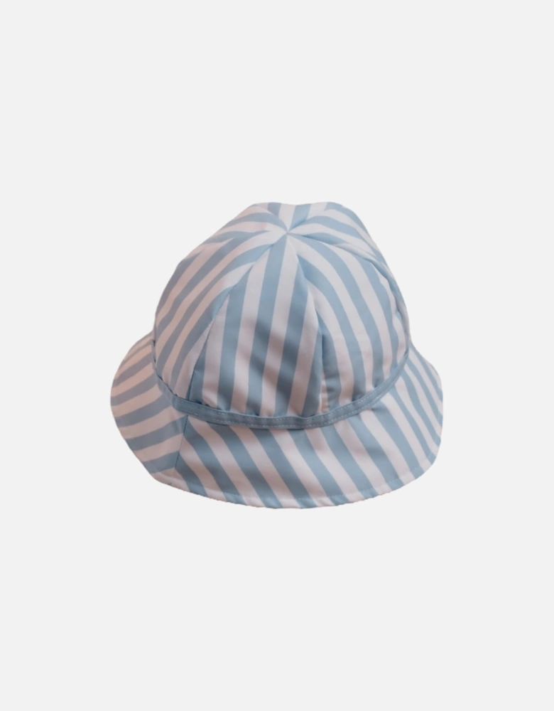 Boys Blue Stripe Sun Hat