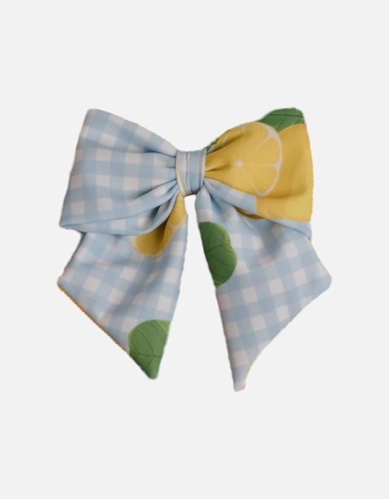 Girls Lemon Hair Bow Clip