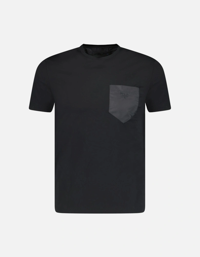 Nylon Pocket T-Shirt Black