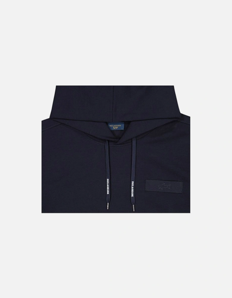 Embroidered Shark Active Fleece Hoody 050 Navy