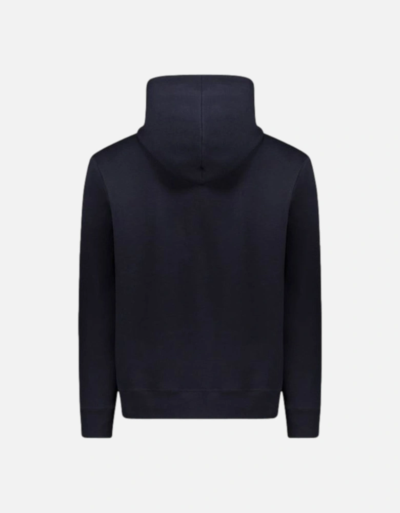 Embroidered Shark Active Fleece Hoody 050 Navy