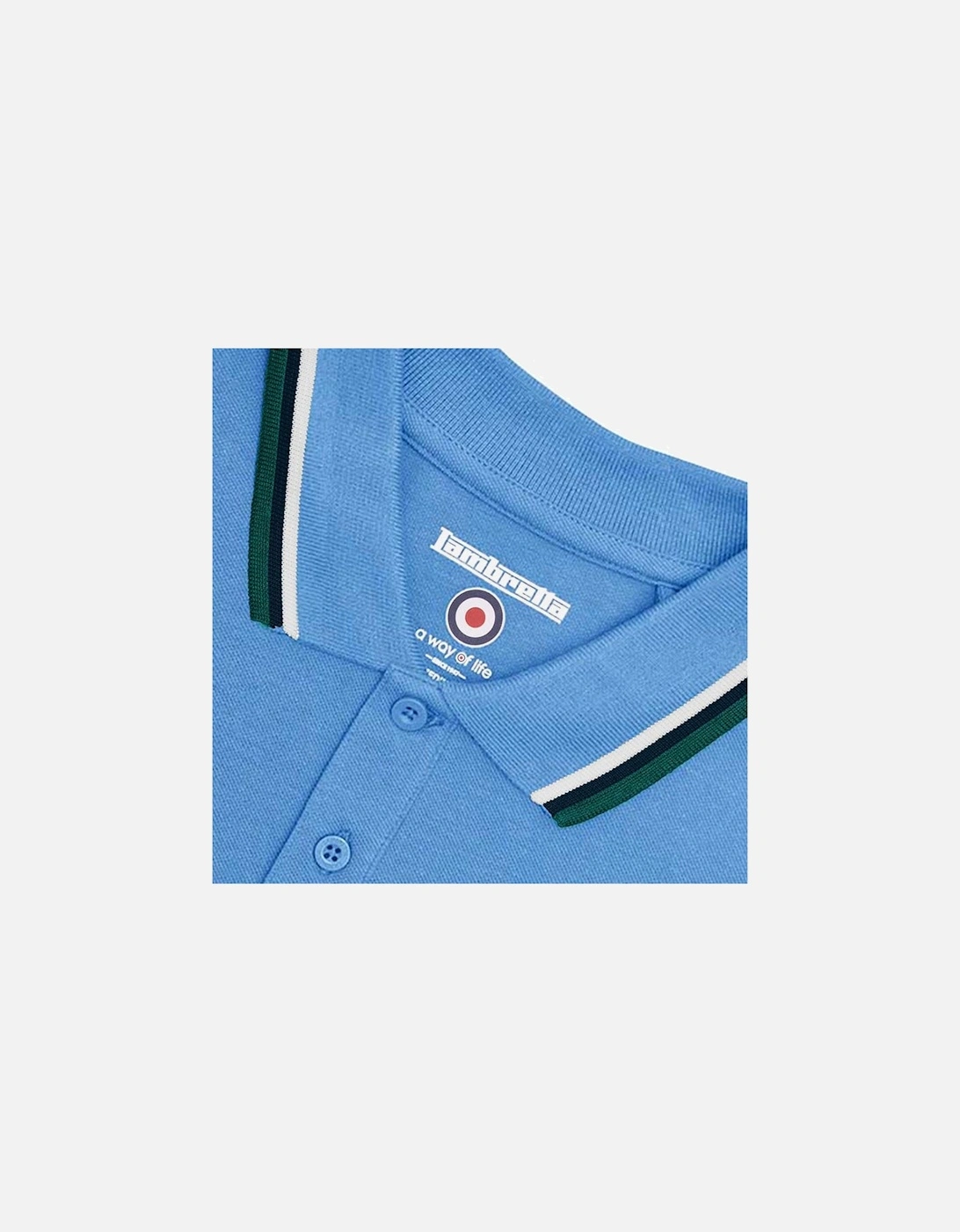 Lambretta Mens Triple Tipped Polo Shirt