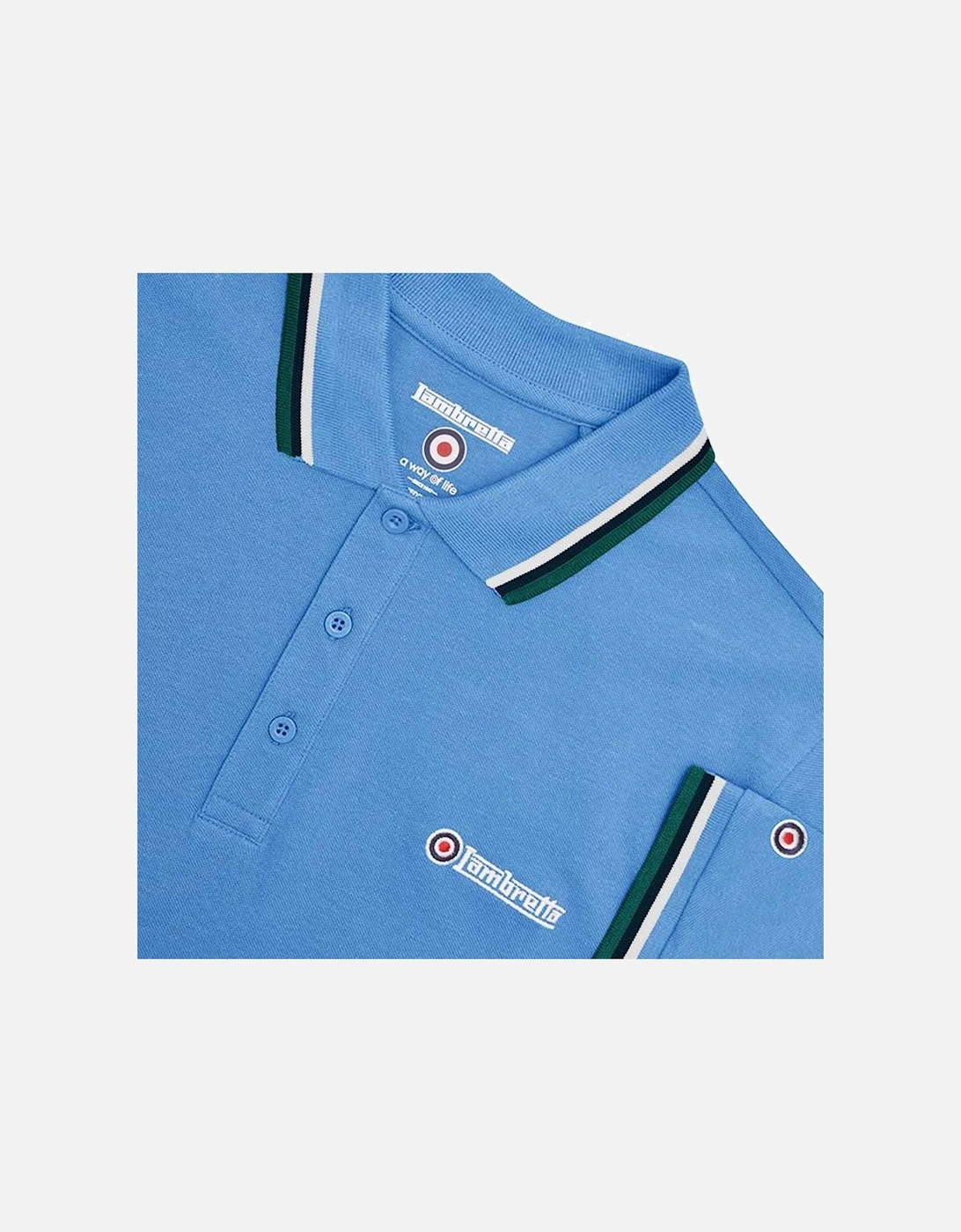 Lambretta Mens Triple Tipped Polo Shirt