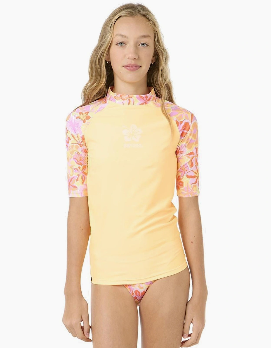Ripcurl Ripcurl Rip Curl Kids Island Bliss 3 Piece Set Swimsuit - Dark Blue - Orange/Yellow