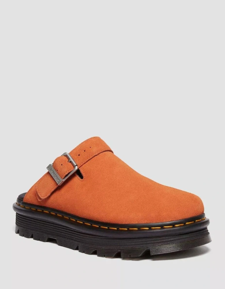 Dr. Martens Zebzag EH Suede Orange Zest Mule