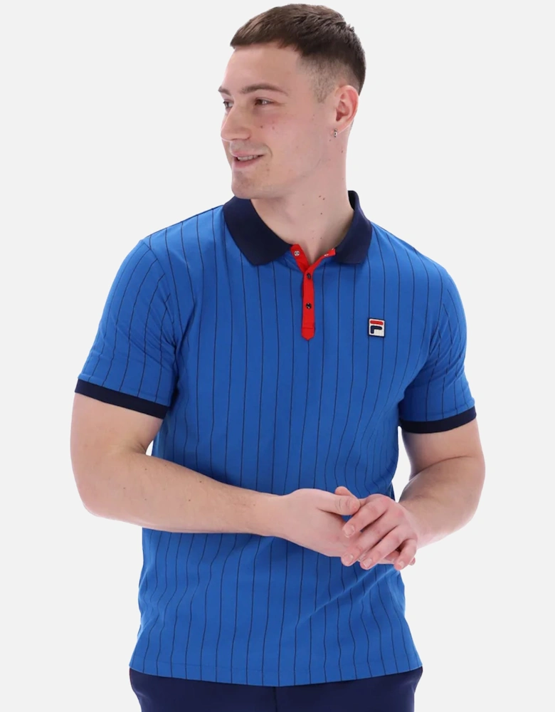 BB1 Classic Striped Polo Shirt Turkish Sea/Navy/Red