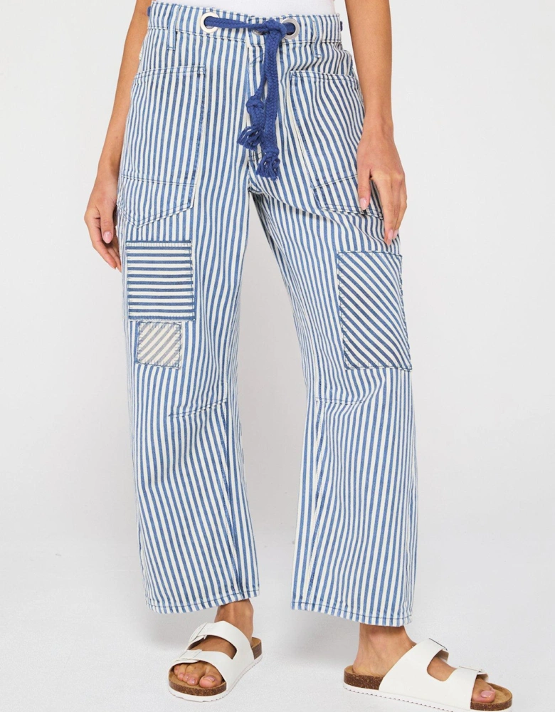 Moxie Railroad Stripe Trousers