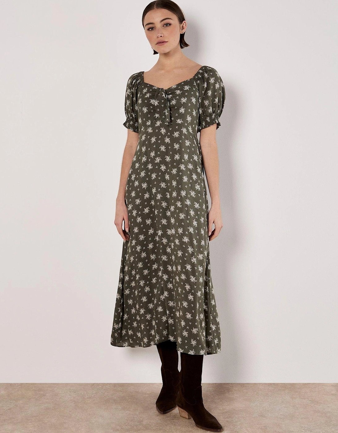 Small Floral Bunches Midi Dress, 2 of 1