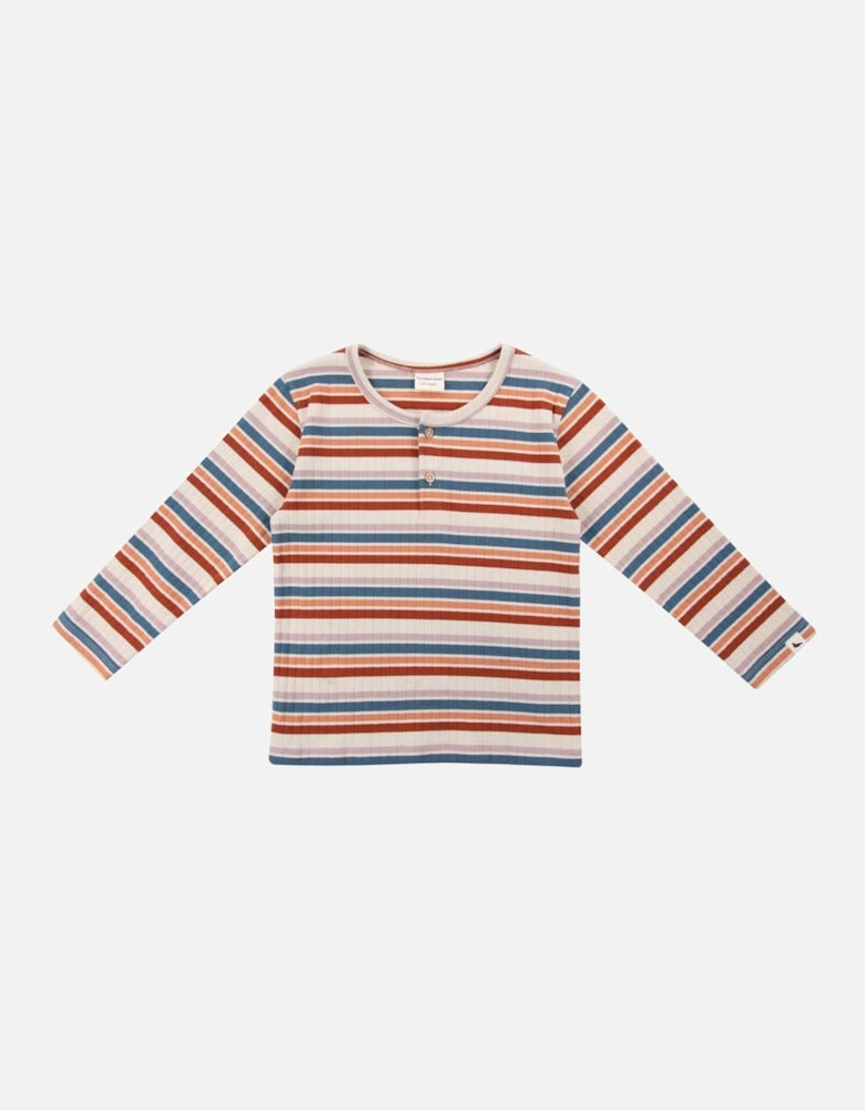 Kids Multi Stripe Long Sleeve Top - Multi