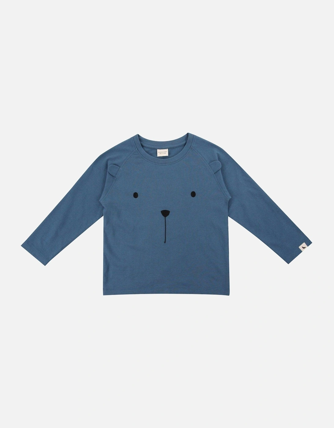 Kids Ocean Bear Character Long Sleeve Top - Blue, 2 of 1