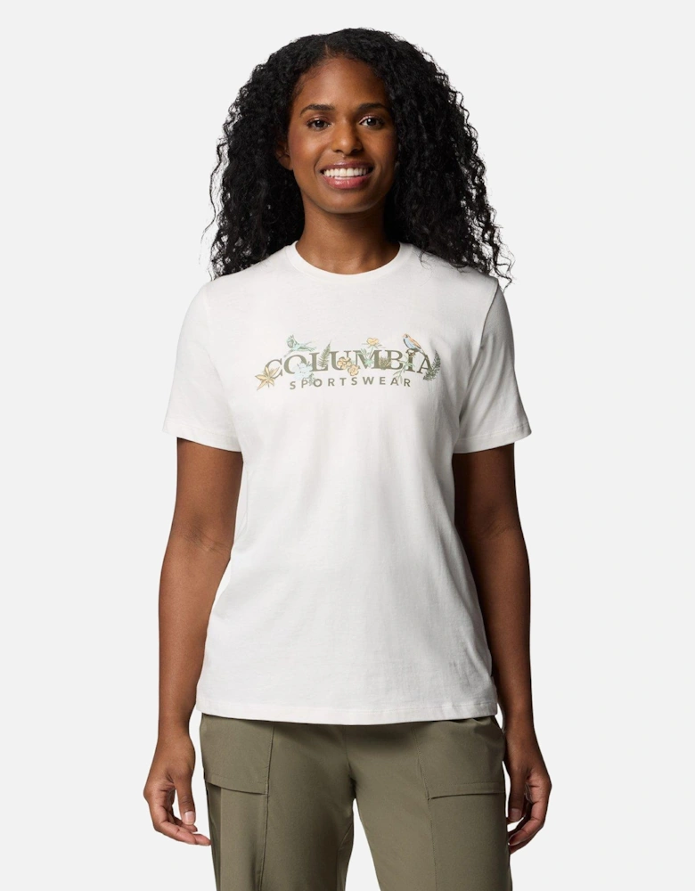 Women's Boundle Beauty Logo Short Sleeve T-Shirt - Cream