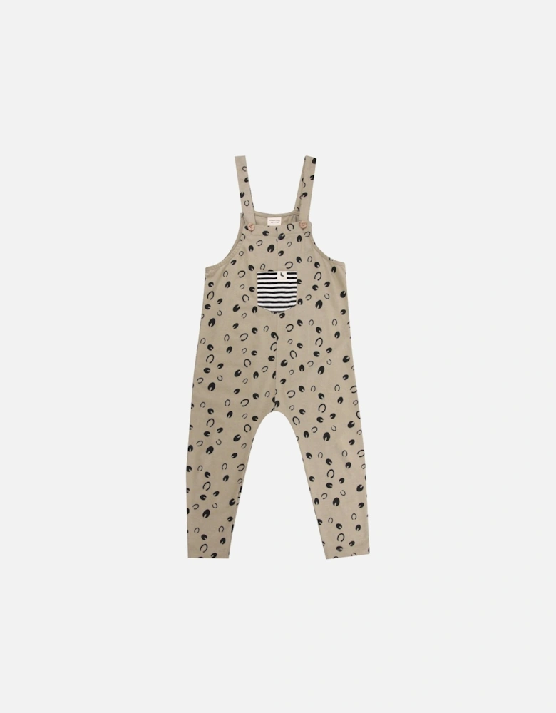 Kids Clip Clop Dungarees - Stone