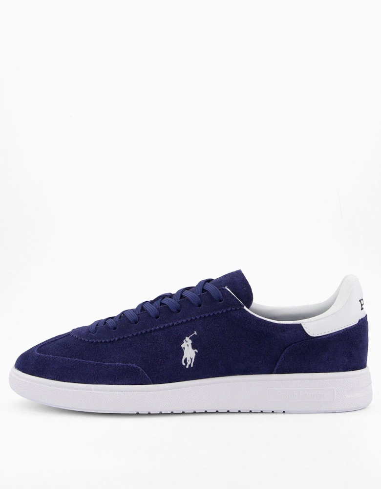 Heritage Court 110 Leather And Suede Trainers - Navy/White