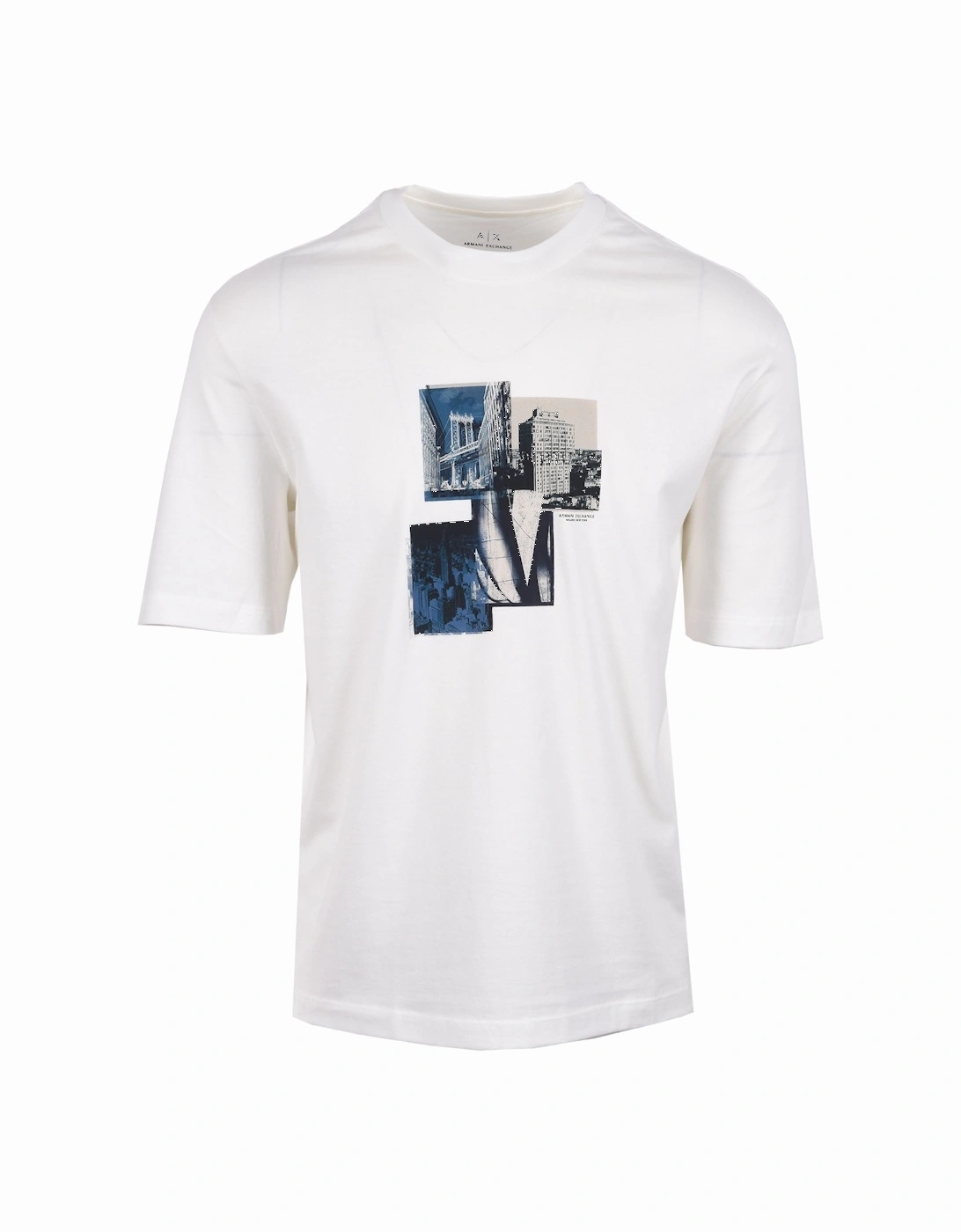 Men's Armani Exchange New York T-Shirt Off White - Size: 44