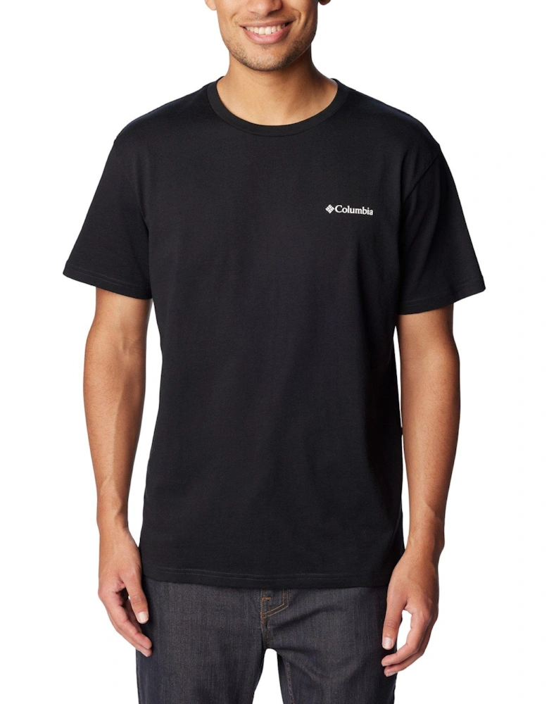 Men's Basic Logo Short Sleeve T-Shirt - Black
