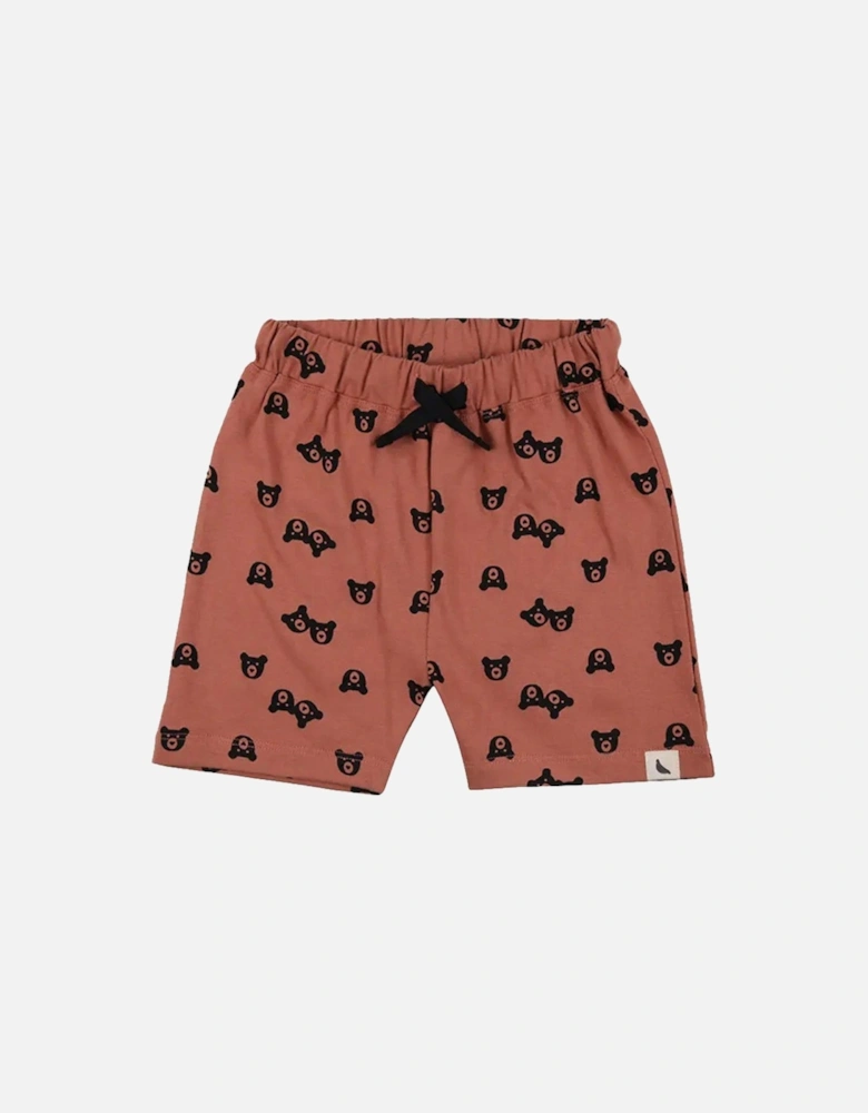 Kids Two Bears Shorts - Orange