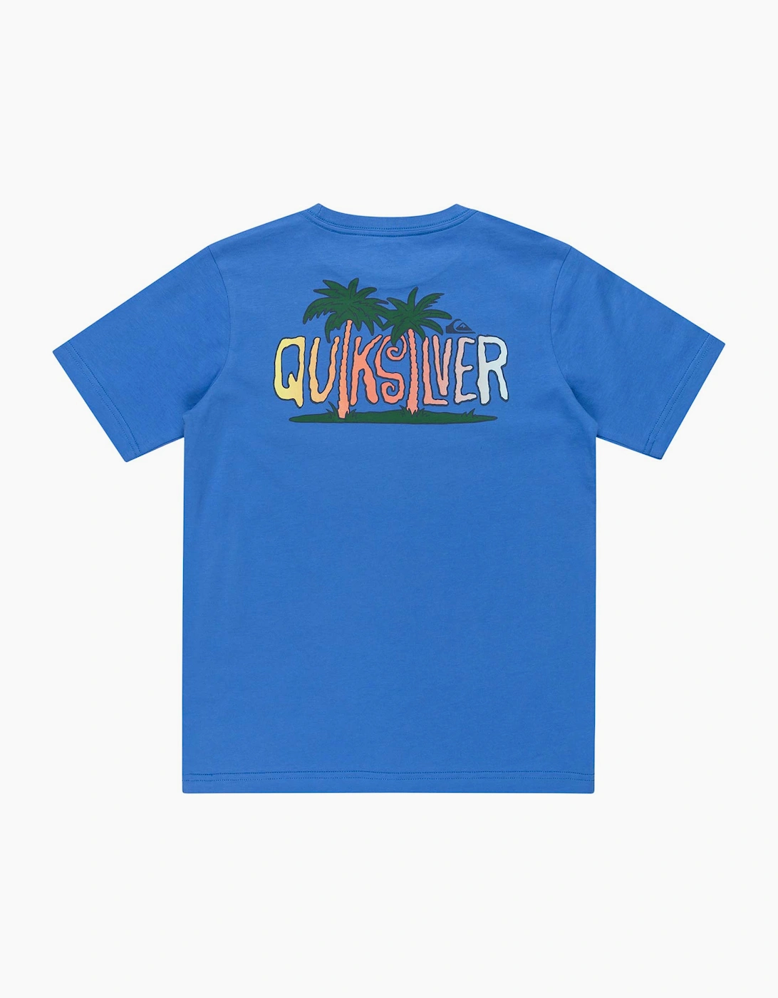 Quiksilver Men's Quiksilver Kids Ev Sunny Palms Short Sleeve T-Shirt - Blue