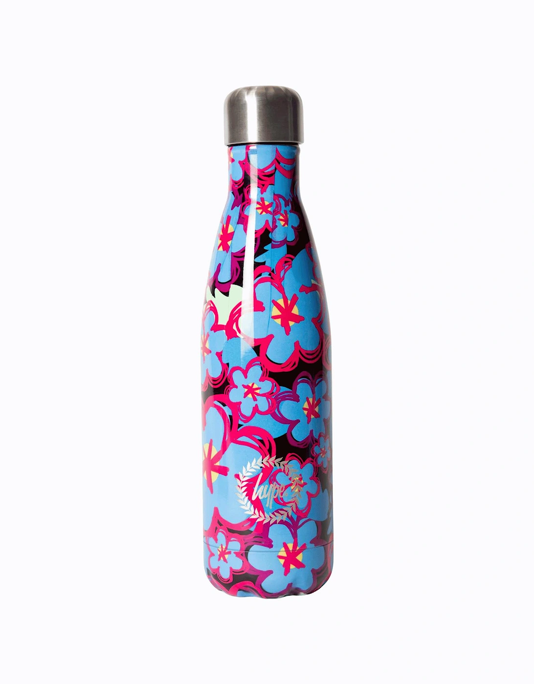 Hype Hype Girls Flowers Water Bottle - Blue