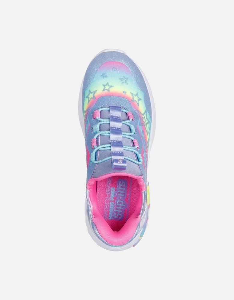 Childrens/Kids Unicorn Dreams Starry Lite Trainers