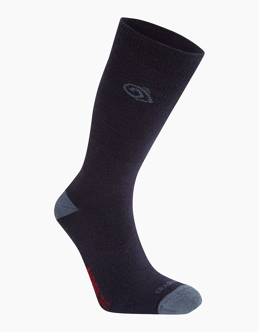 Craghoppers Unisex Grey/Green Adult Insect Repellent Socks - Soft Marl/Lichen - Soft Marl/Lichen - 3 Uk-5 Uk - 65% Organic Cotton/19% Polyester/15% Polyamide/1% Elastane - Image 4