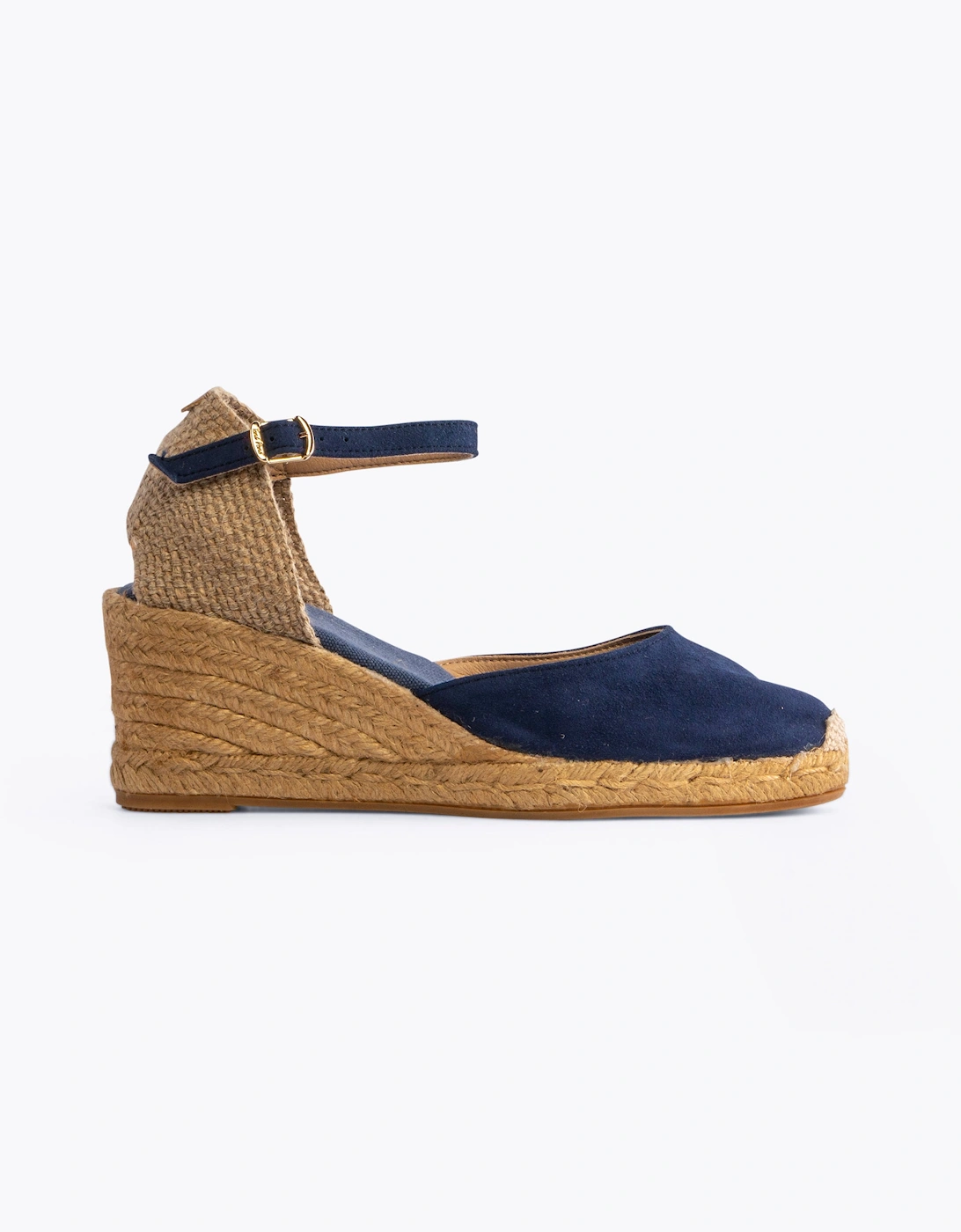 Women's Toni Pons LLORET Womens Suede Wedge Espadrilles Navy - Blue - Size: 6
