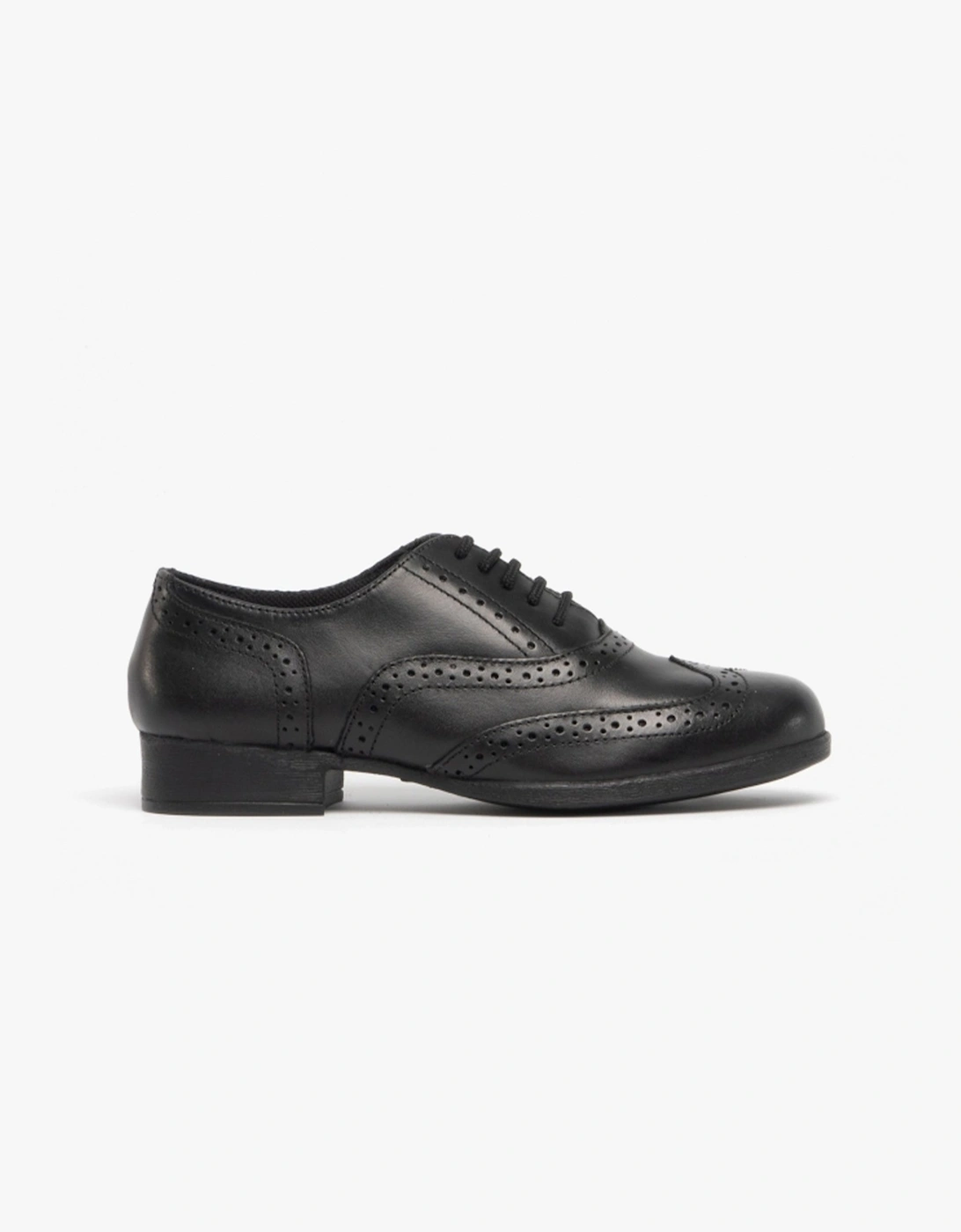 Hush Puppies Girls Black 'S Kada School Shoes (Leather)  Uk 2 Older Kids