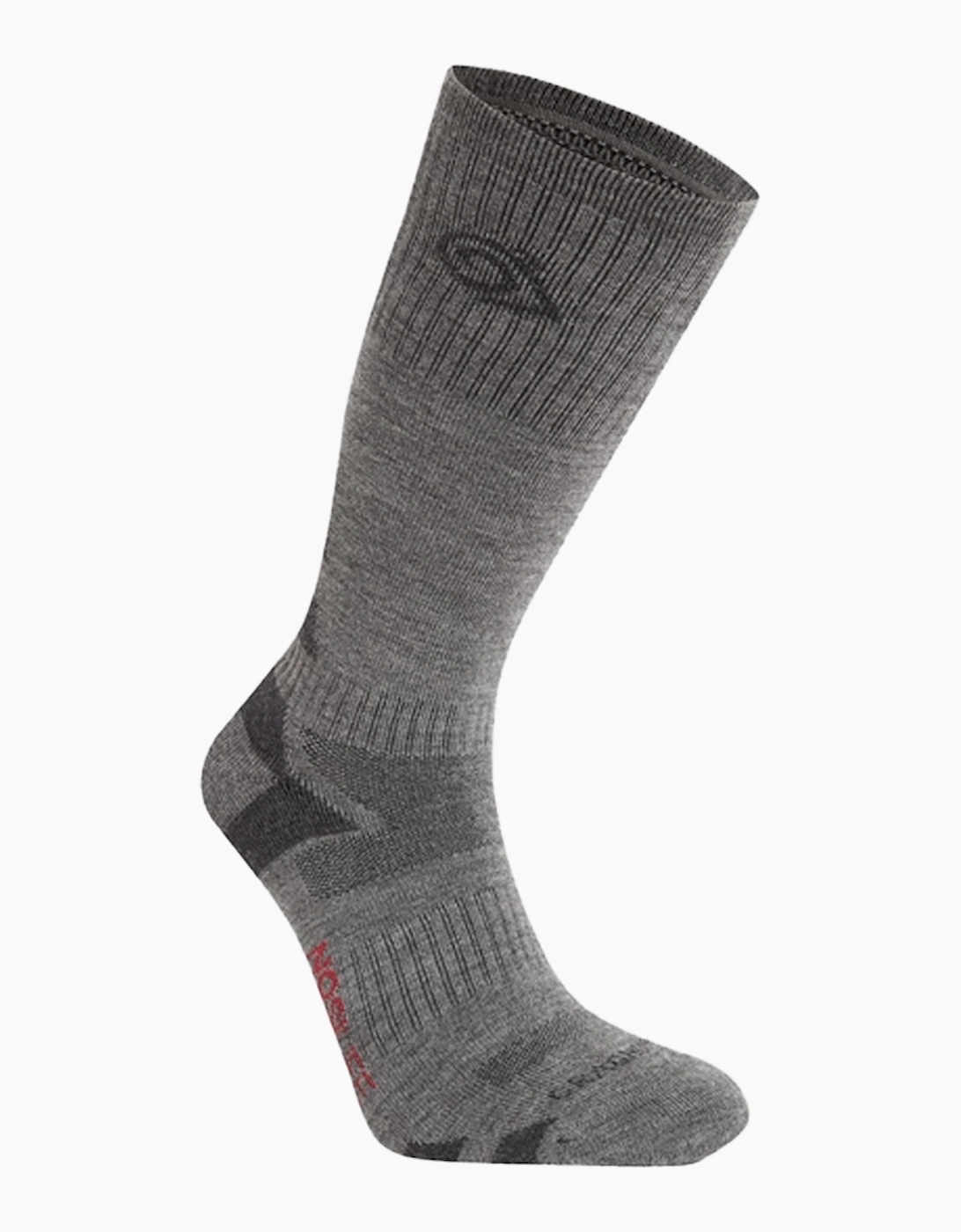 Craghoppers Unisex Grey Adult Wool Blend Insect Repellent Advent Socks  3/3.5/4/4.5/5/3.5/4/4.5/5/3 Size 3