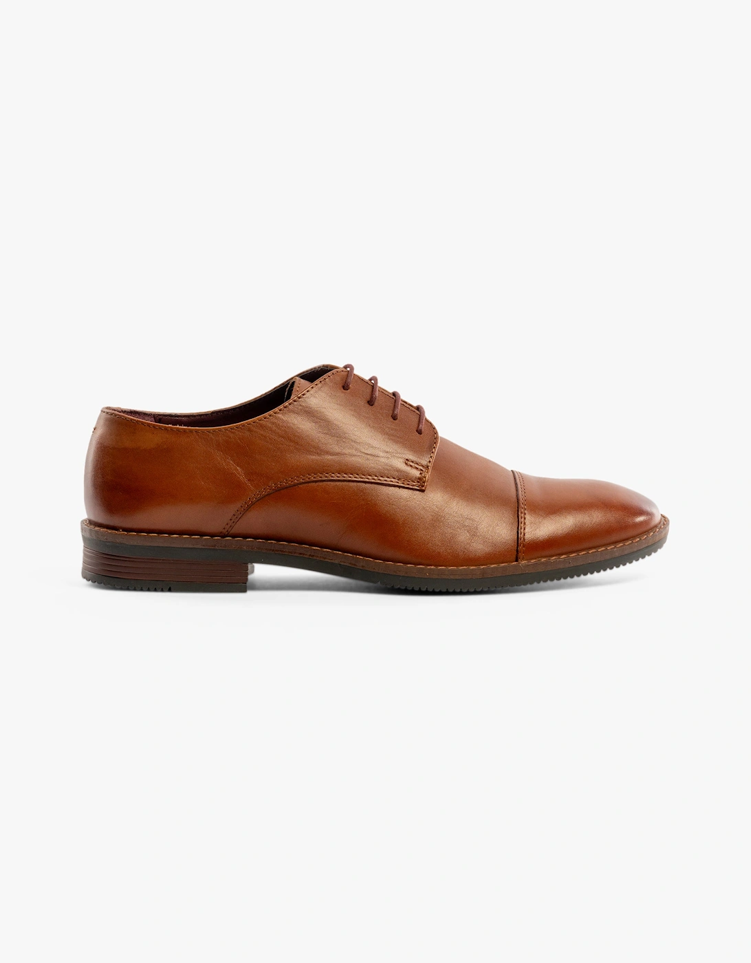 Men's Silver Street London RUFUS Mens Derby Shoes Brown - Size: 11