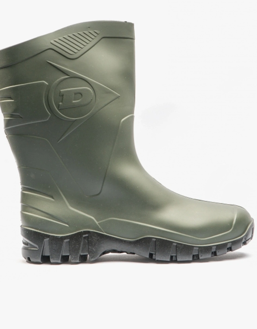 Men's Dunlop DEE Unisex Half Length Wellington Boots Green - Size: 7