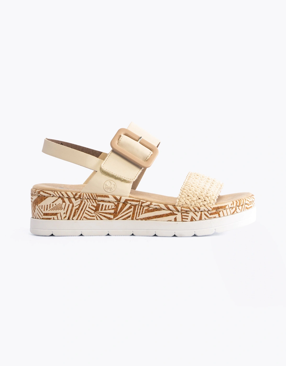 Rieker Rieker Women's V3950-61 Womens Sandals Beige - Cream