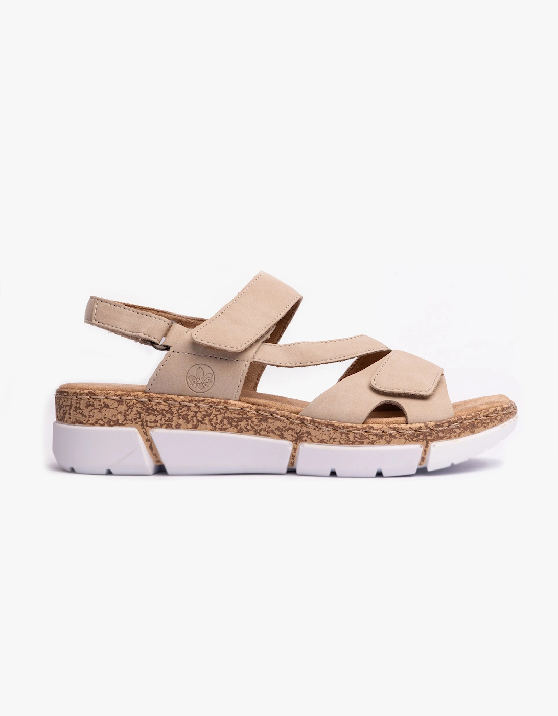 Women's Rieker V2366-60 Womens Sandals Beige - Cream - Size: 6.5