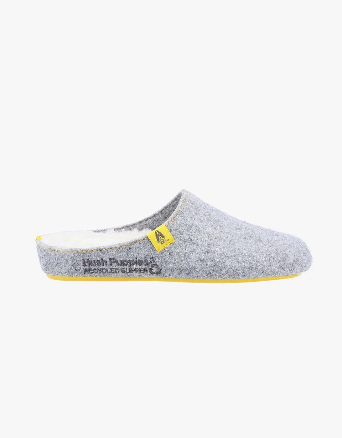 Hush Puppies The Good Women's Slippers, Grey, UK 5 EU 38 US 7, Recycled Polyester and Organic Cotton - Image 5
