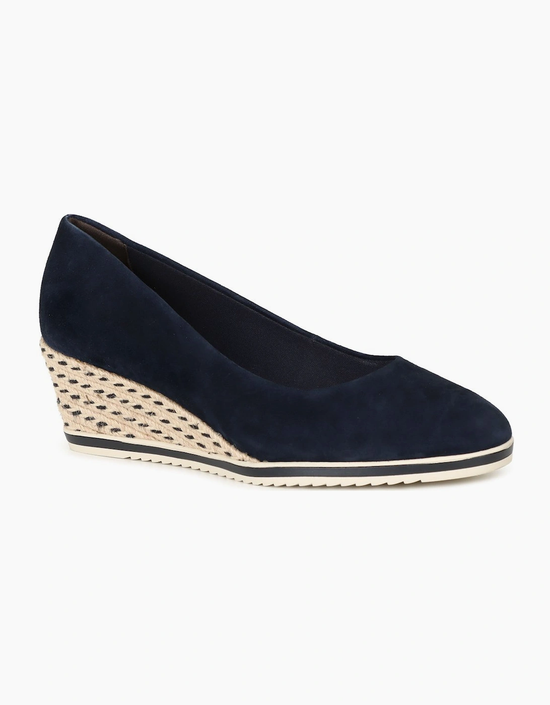 Tamaris Women's Peony Womens Wedge Espadrilles - Navy - Size: 4