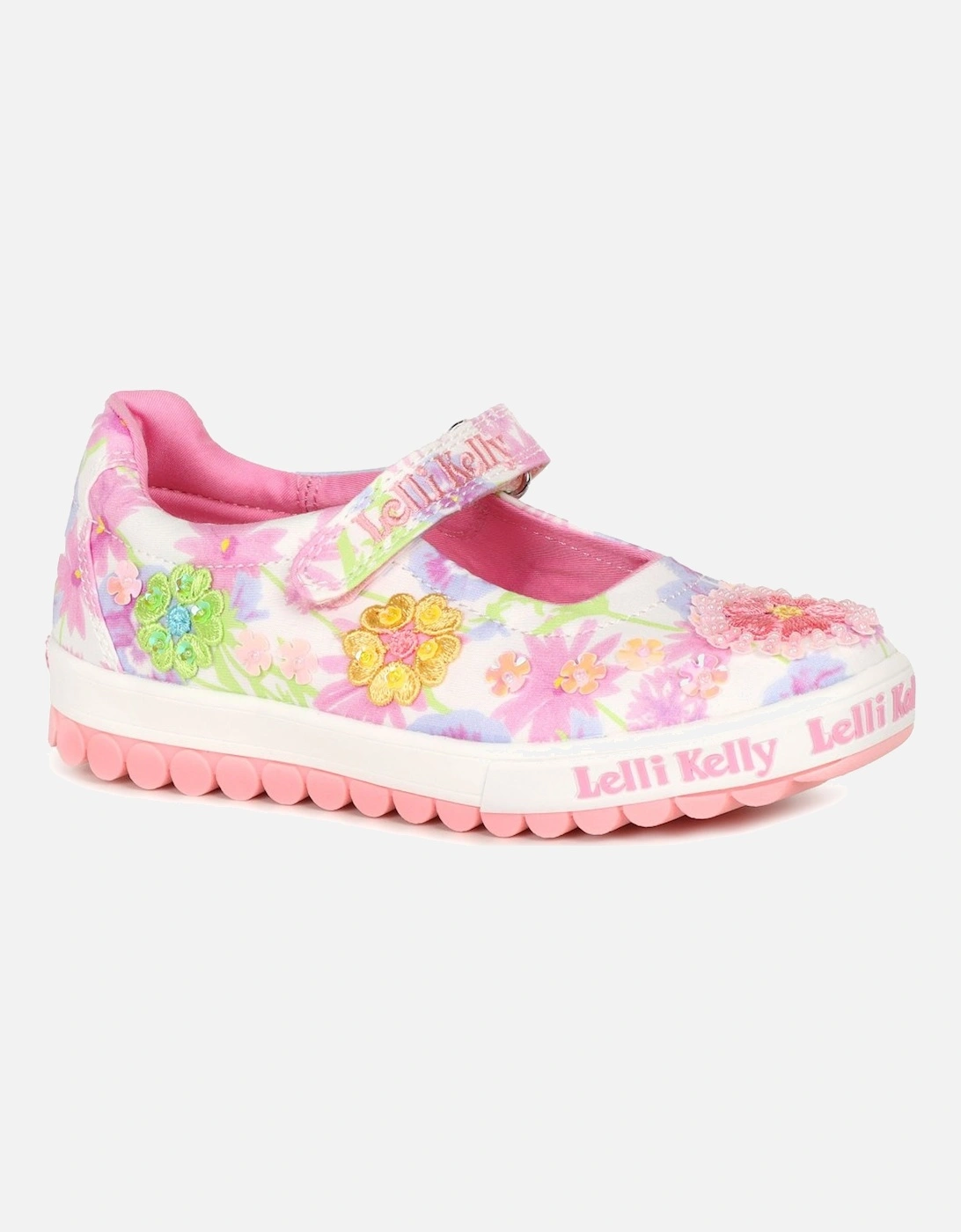 Lelli Kelly Girl's Eloise Dolly Girls Infant Canvas Shoes - Pink - Size: 7 / 24/1
