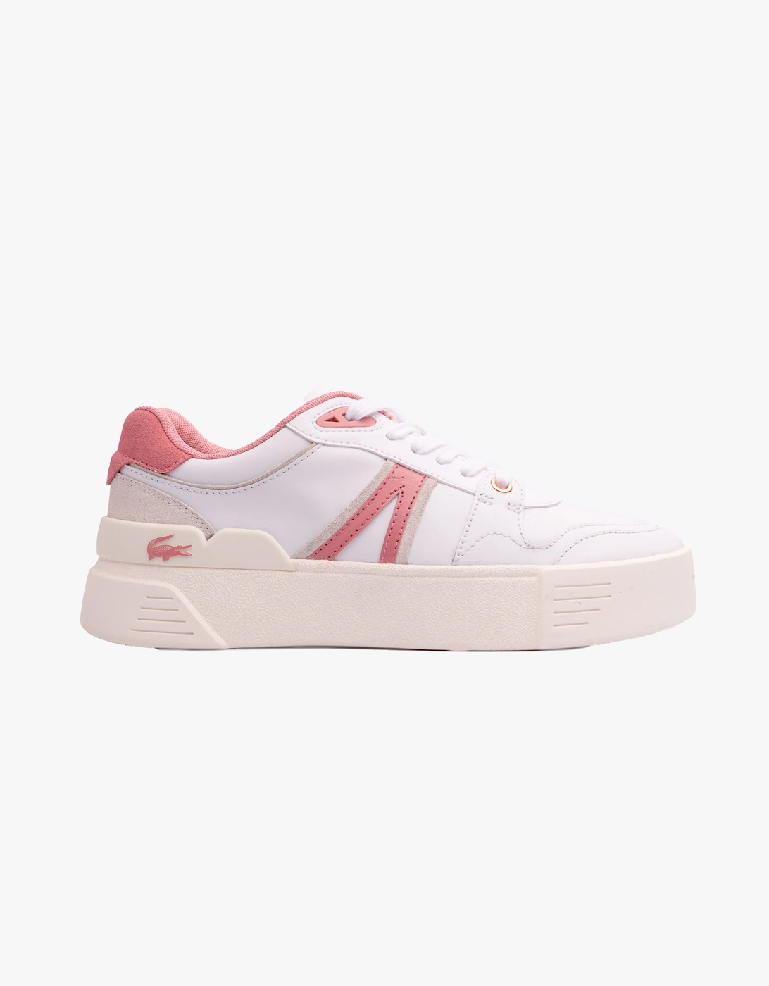 Lacoste Women's Lacoste L002 EVO 124 1 Womens Trainers White/Light Pink