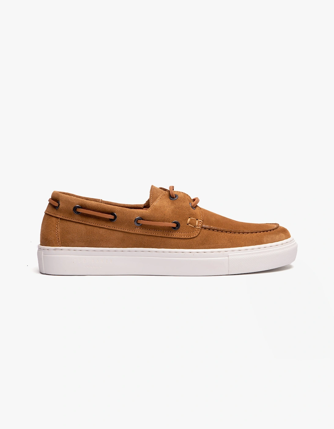 Men's Ted Baker EUENS Mens Boat Shoes Tan - Cream - Size: 9
