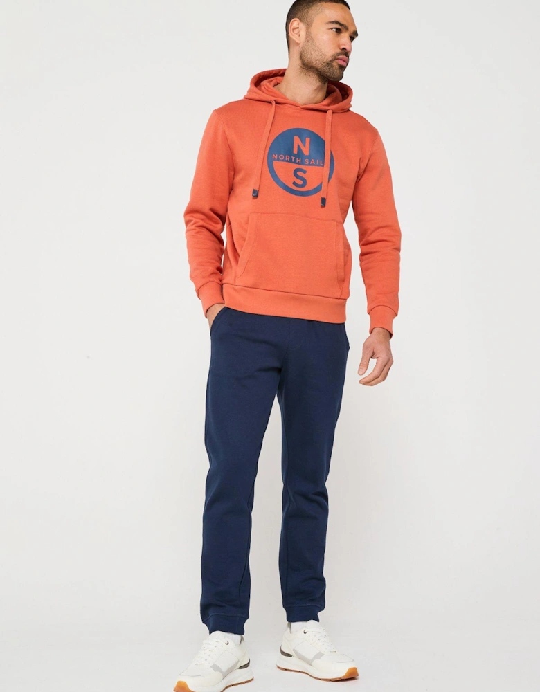 Chest Logo Overhead Hoodie - Orange